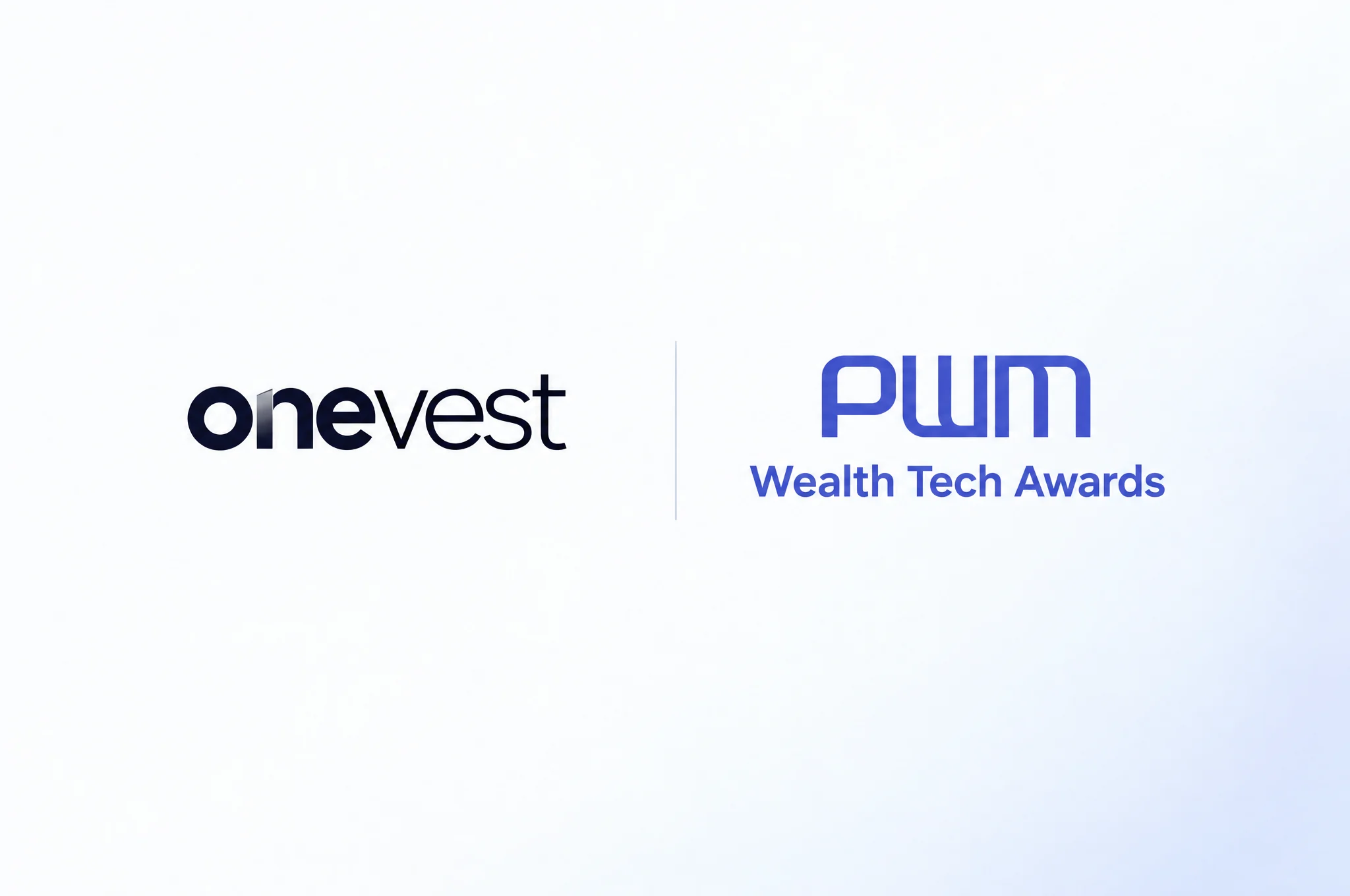 OneVest and PWM Wealth Tech Awards branding