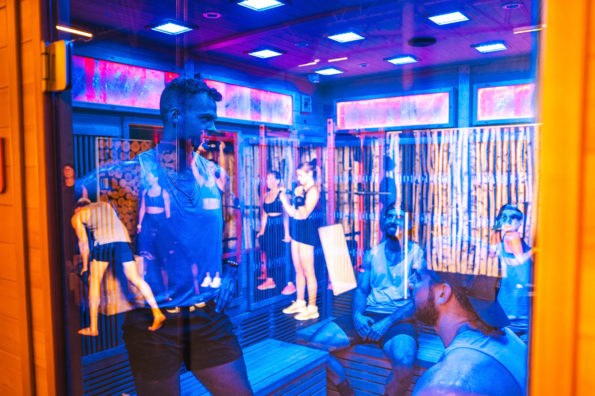 Sauna Strong members sharing the modern infrared sauna